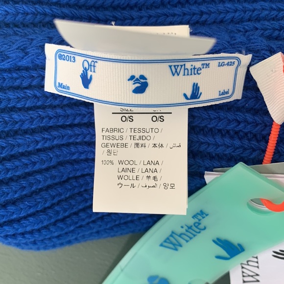 Off-White Logo Rib Wool Beanie - Picture 9 of 9